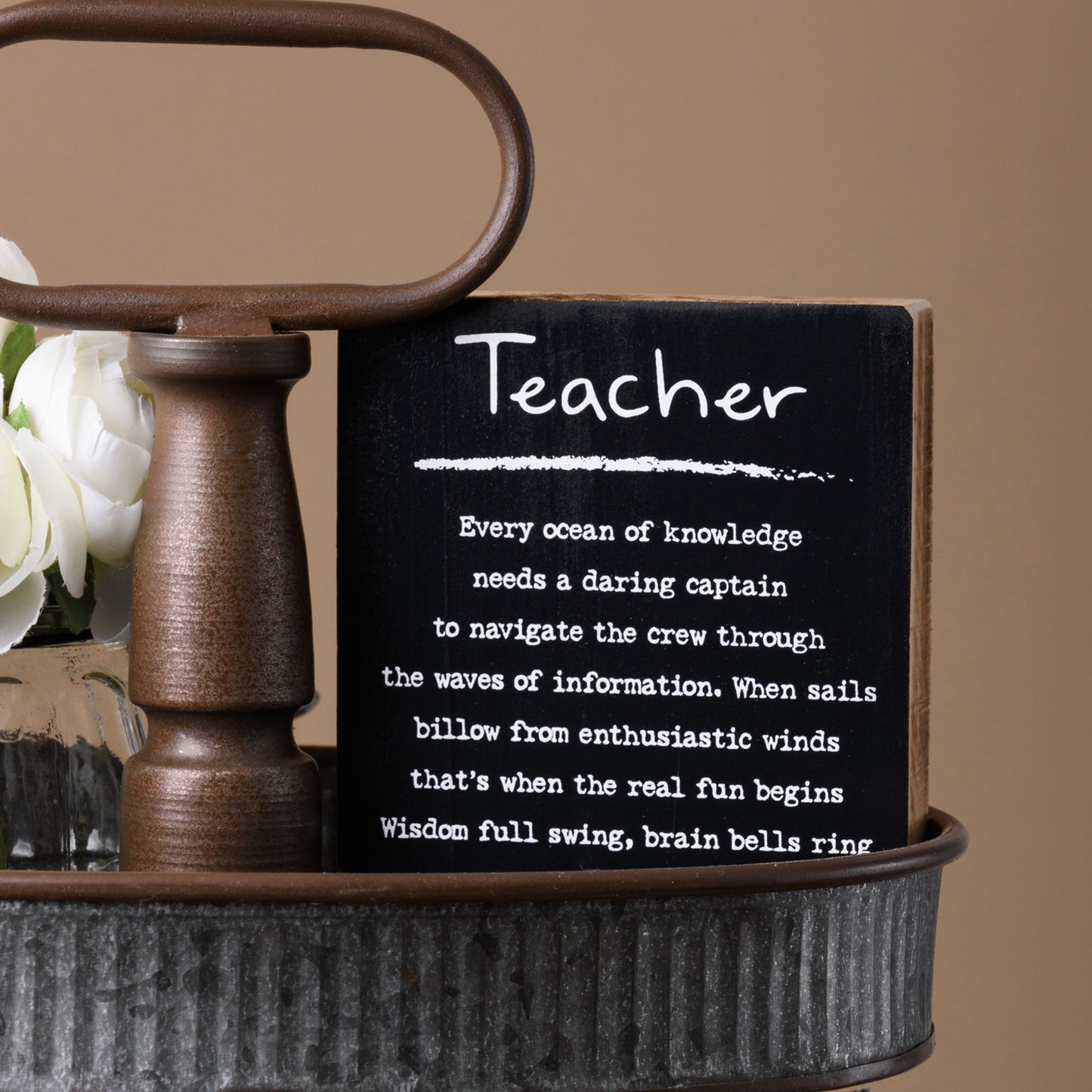 Teacher Block Sign
