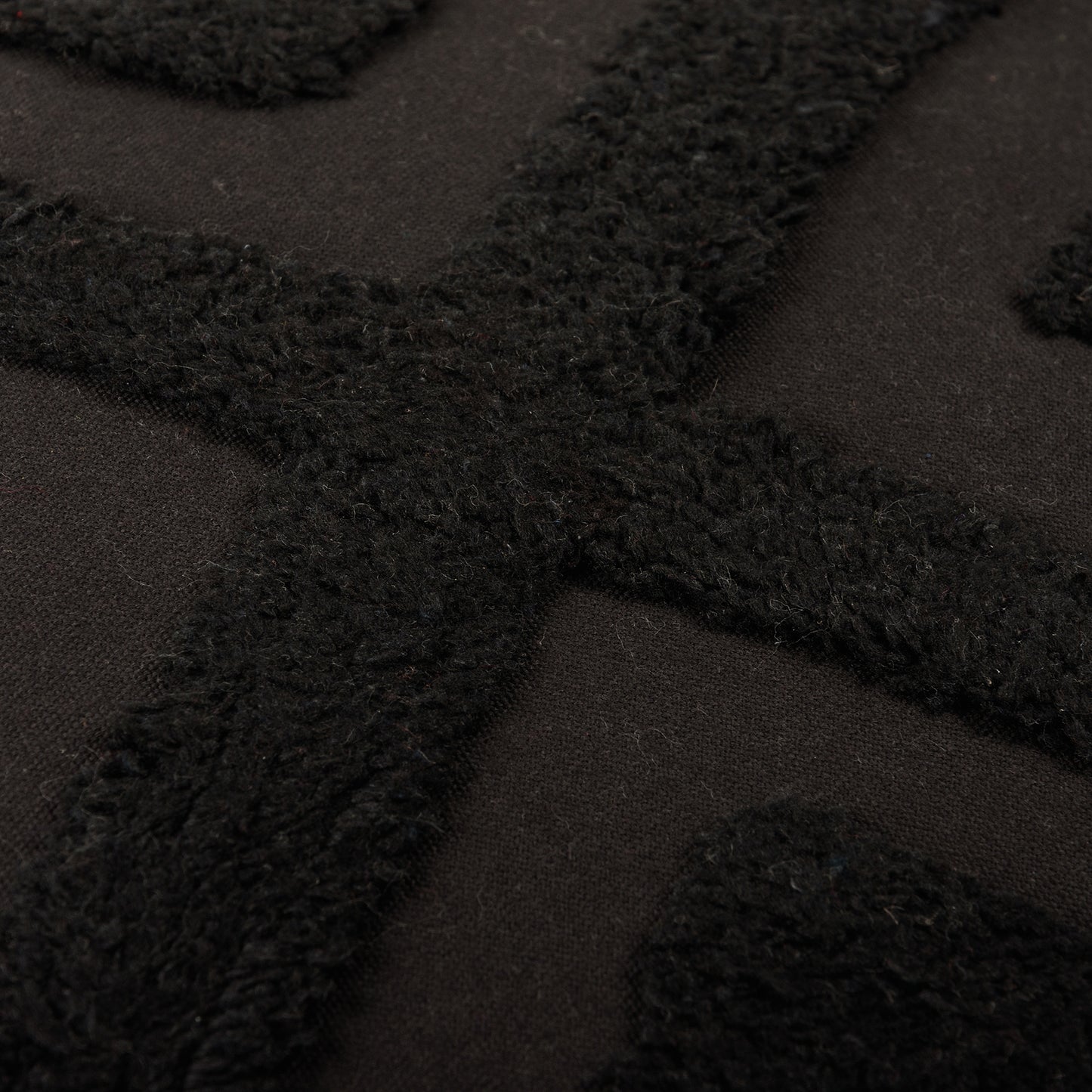 Black Fringe Pillow