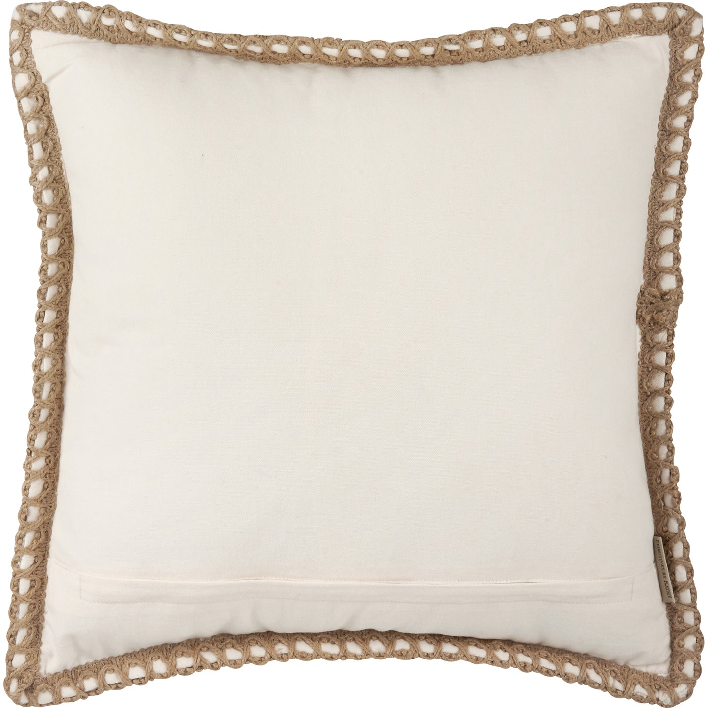 Jute Flange Pillow