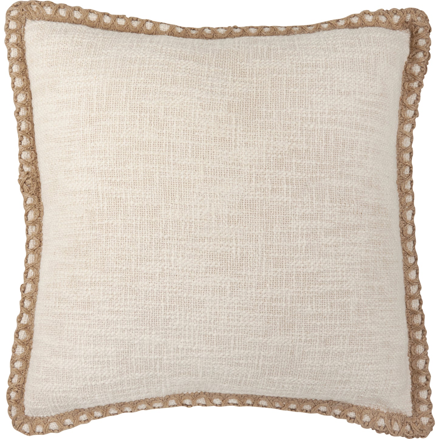 Jute Flange Pillow