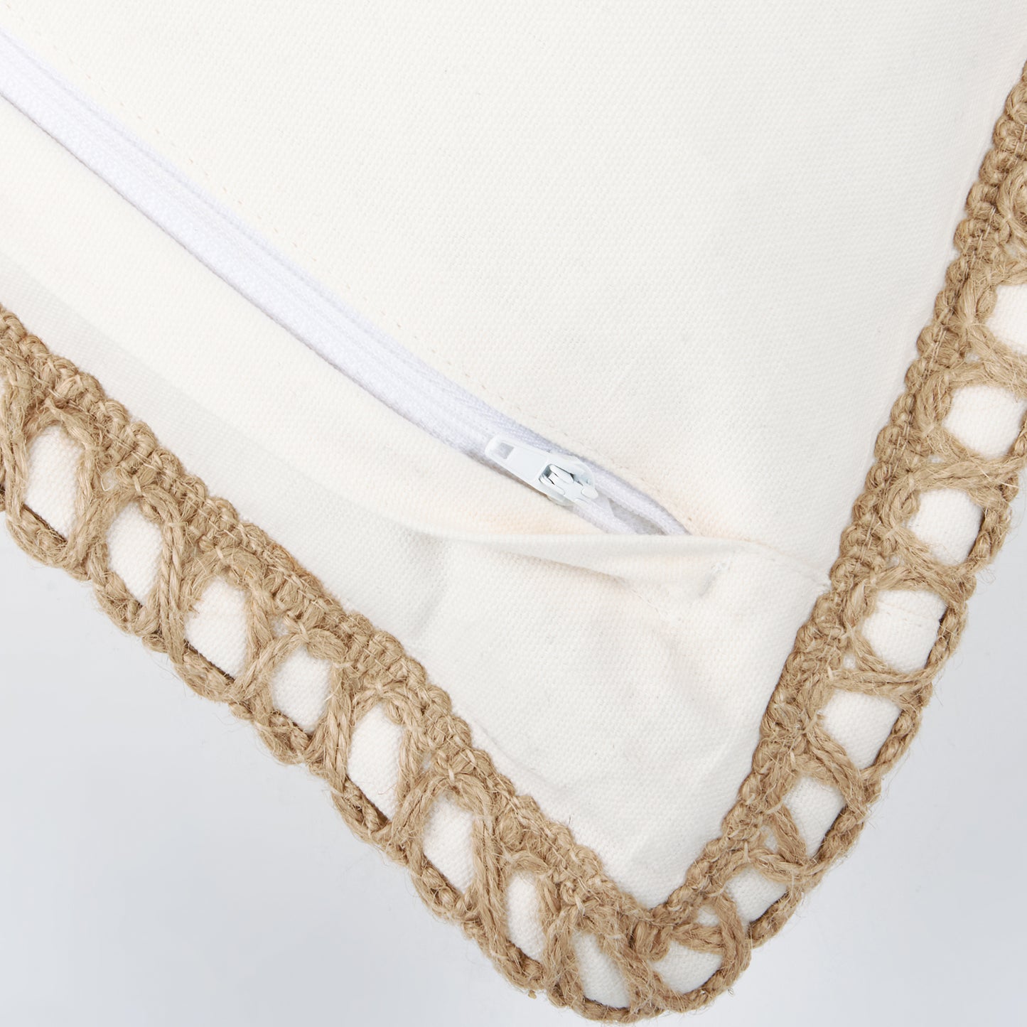 Jute Flange Pillow
