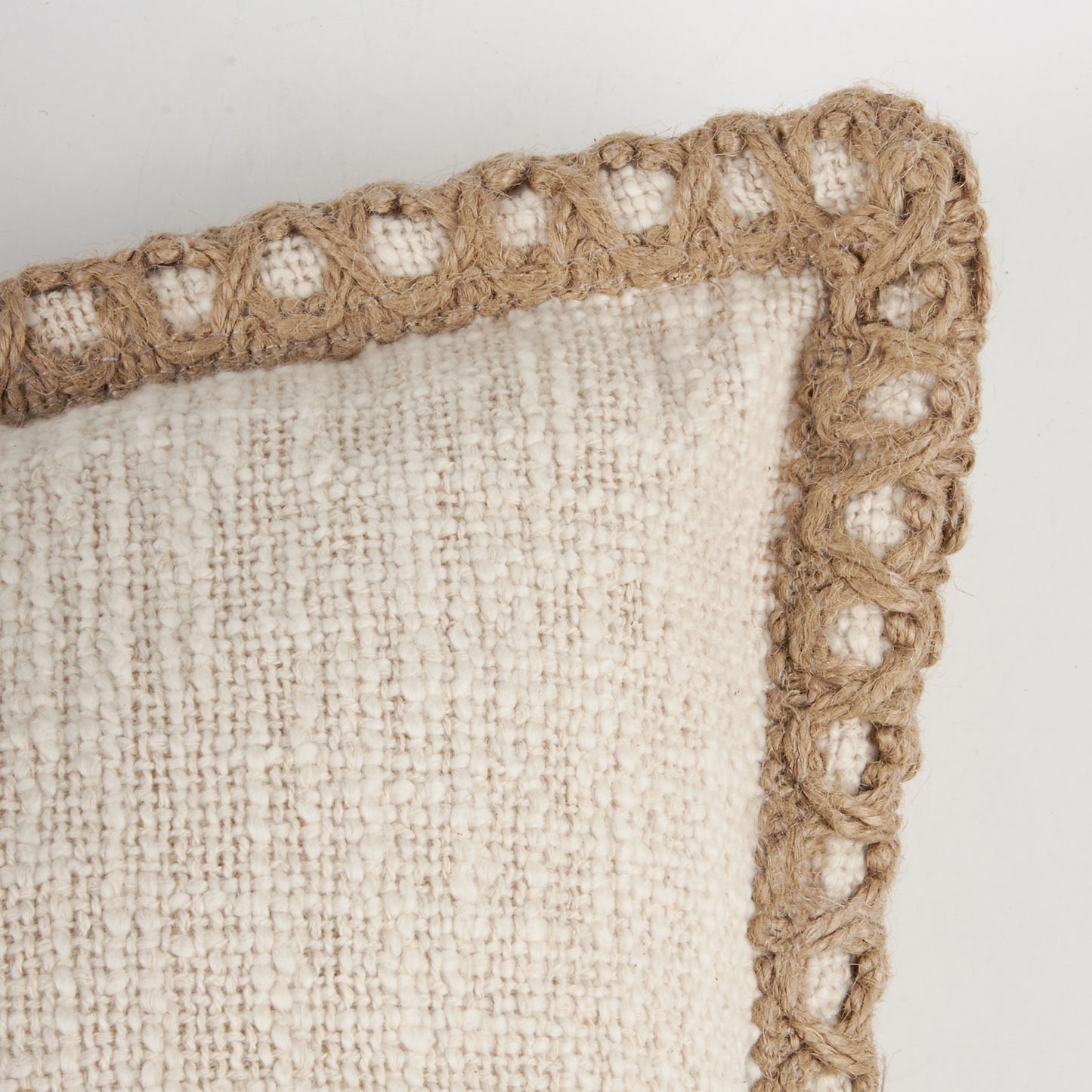 Jute Flange Pillow