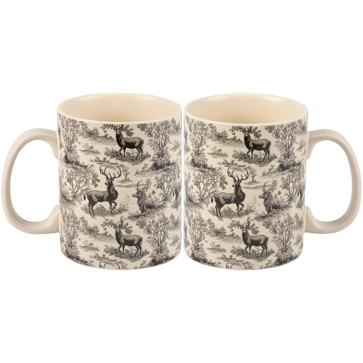 Deer Toile Mug