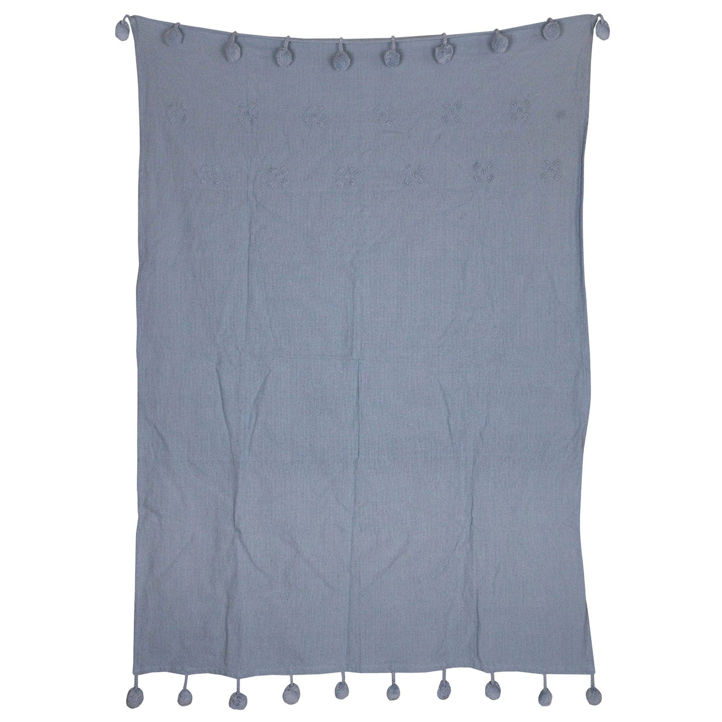 Hand Woven Pilar Throw Blue