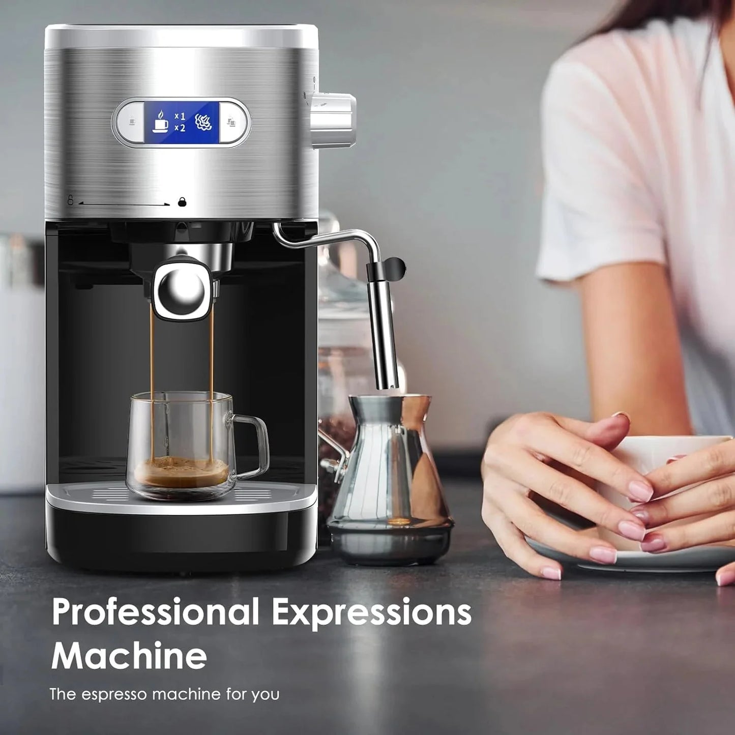 20 Bar Espresso Machines with Grinde CM8031 (Online Exclusive)