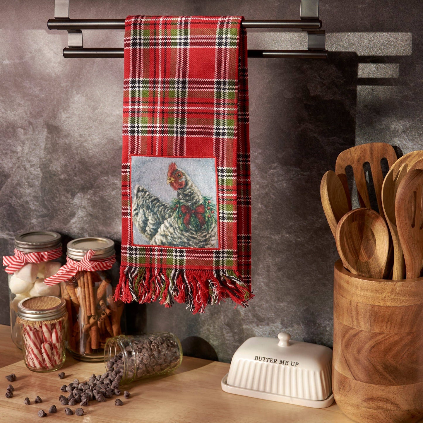 Christmas Chicken Kitchen Towel