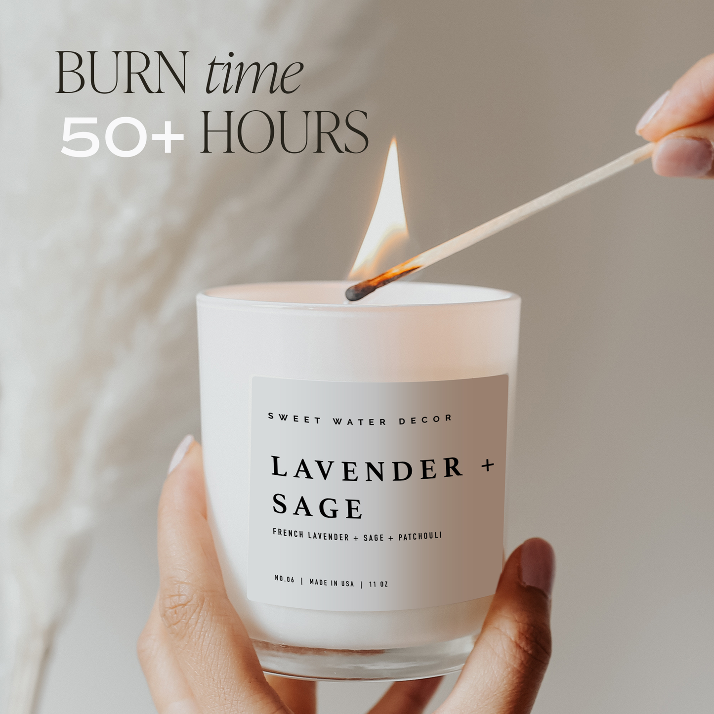 Wildflowers and Salt Candle