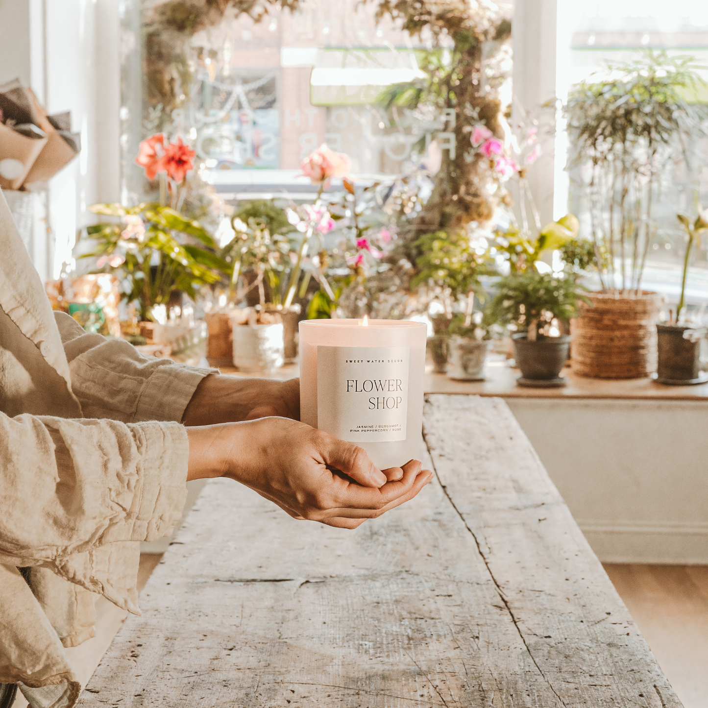 Flower Shop Candle