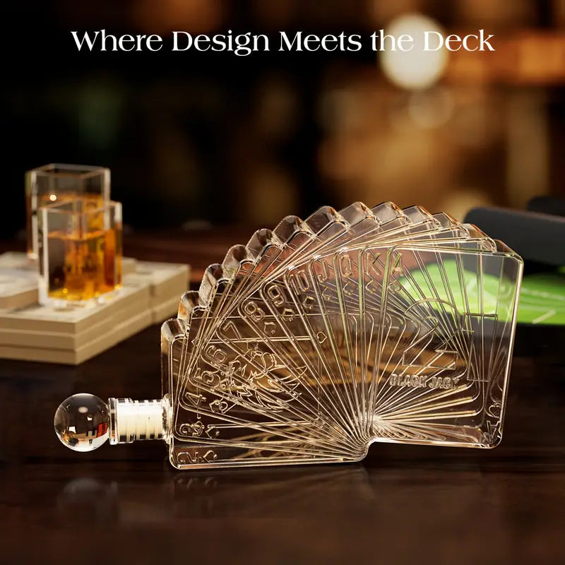 Poker Night Whiskey Decanter Set (Online Exclusive)