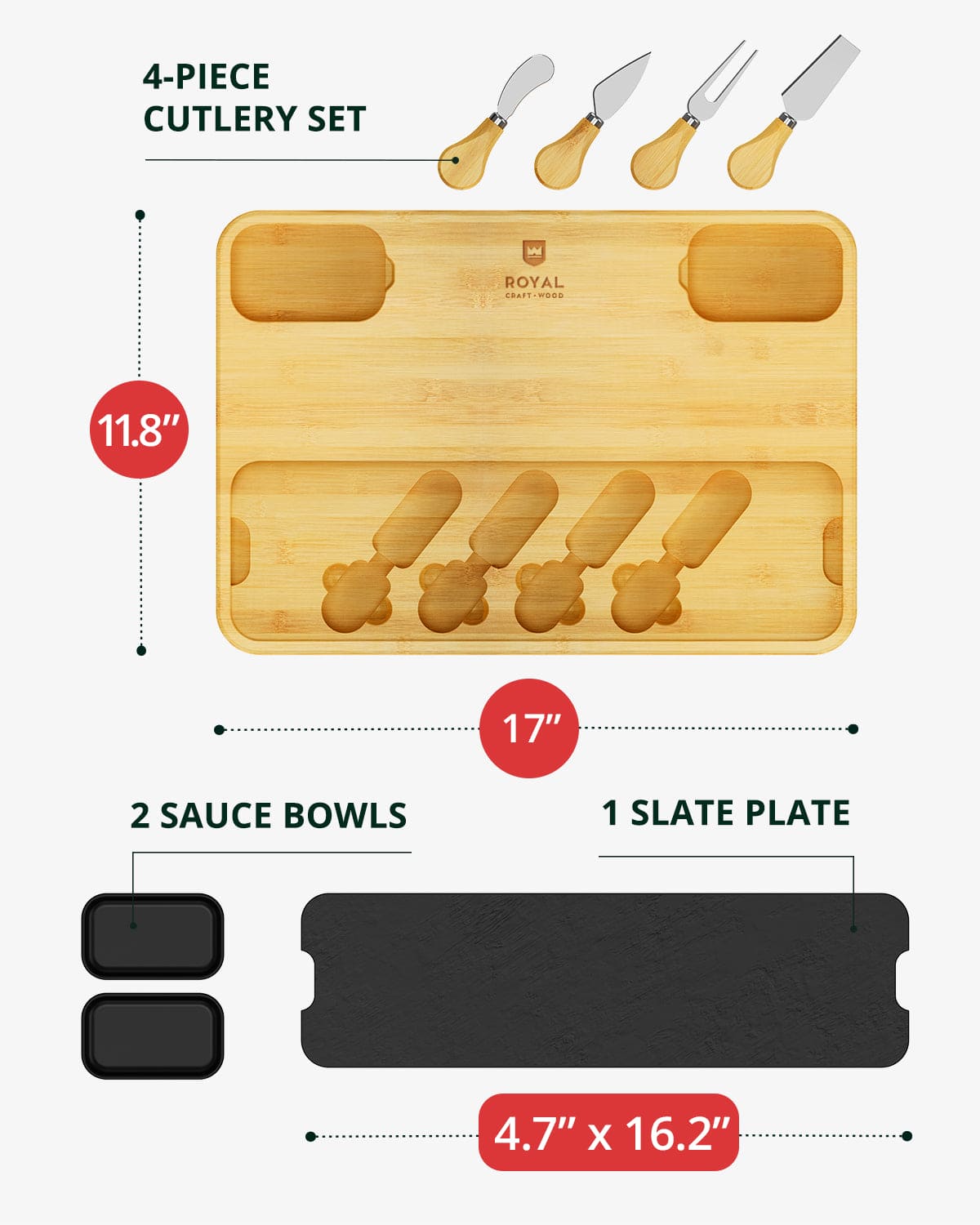 Cheese Board with Slate Plate (Online Exclusive)