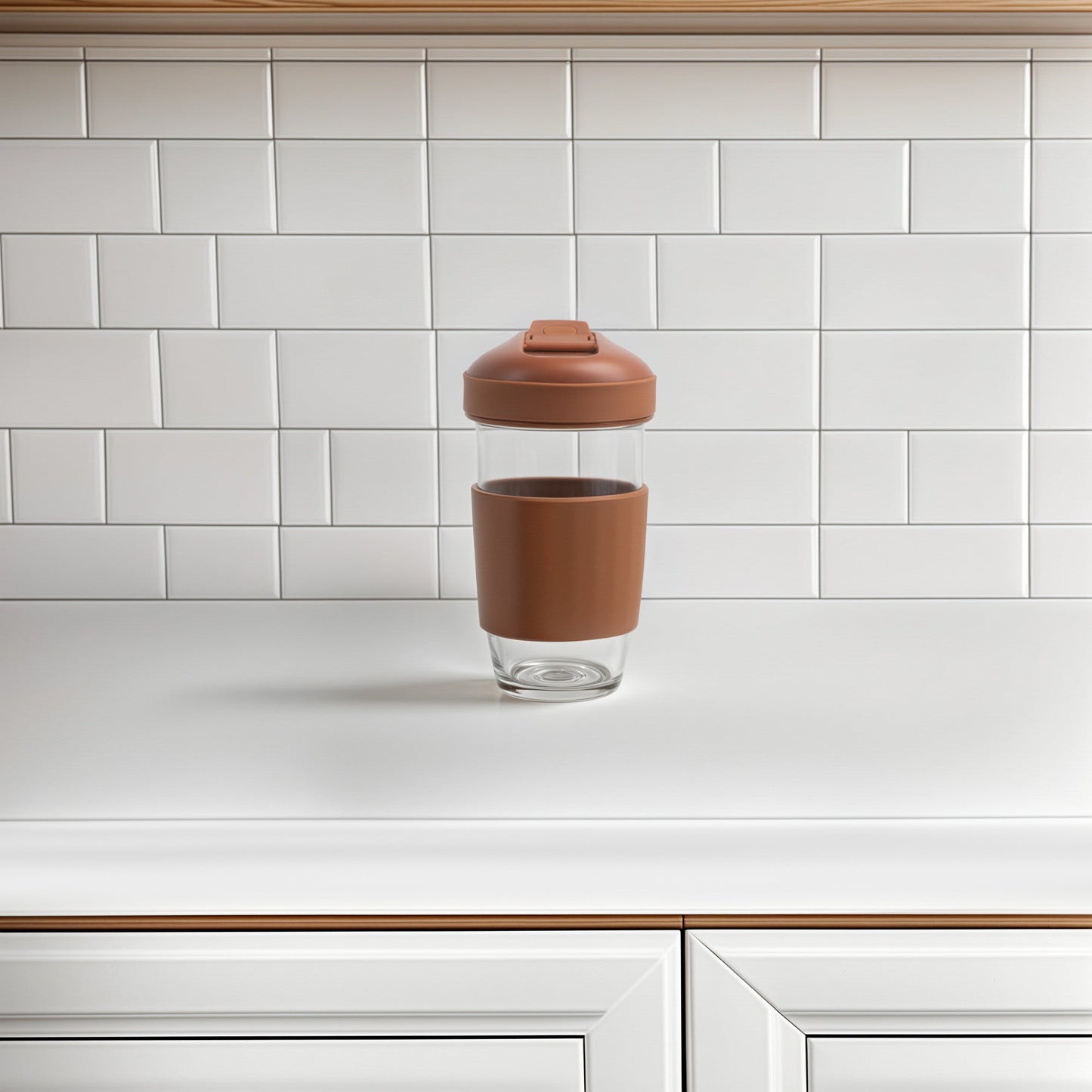 Borosilicate Glass Coffee Cup - Brown (Online Exclusive)