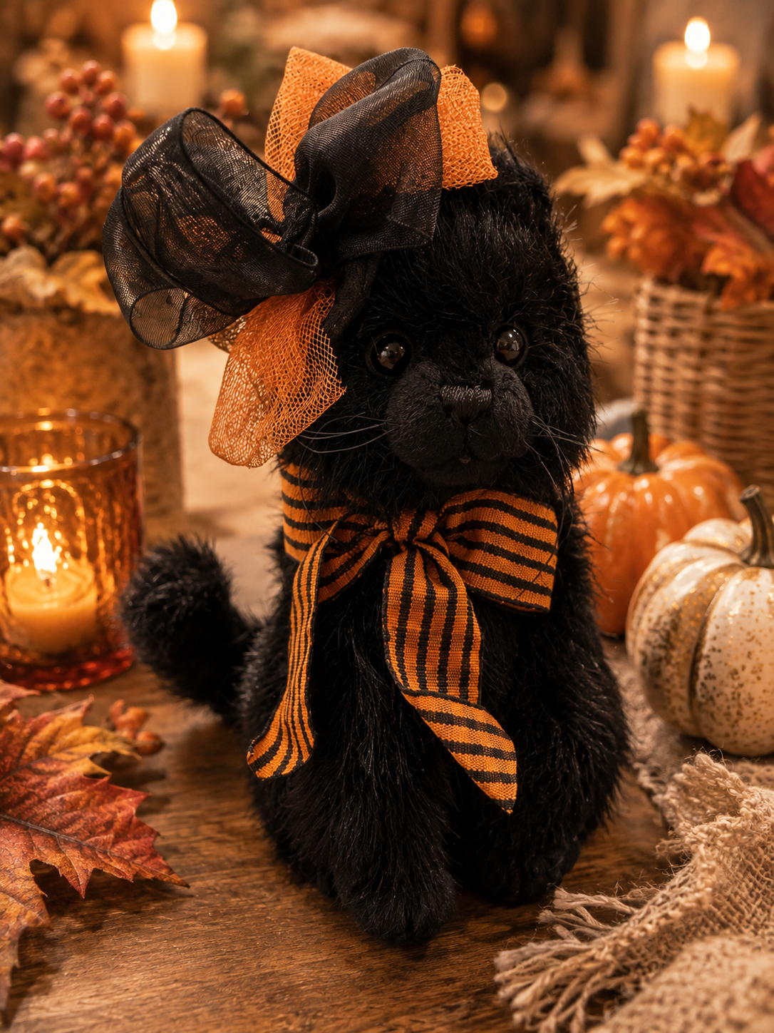 The Bearington Collection “Charmed” Halloween Cat 🎃🐈⬛