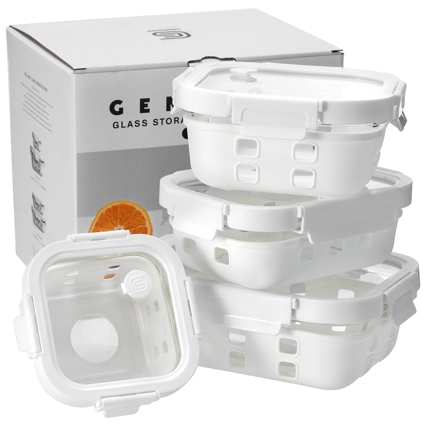 Glass Container w/ Silicone Wrap Set (Online Exclusive)
