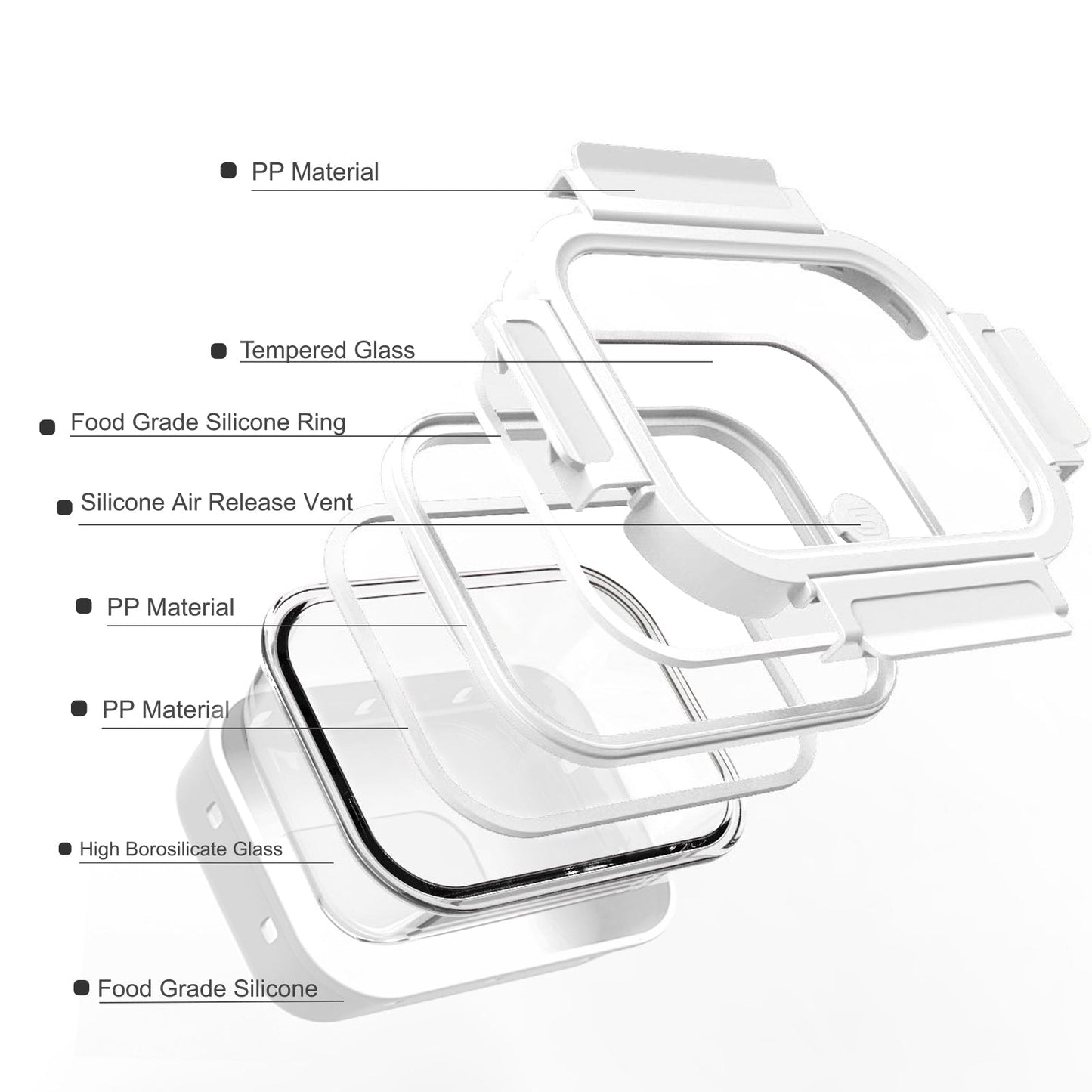 Glass Container w/ Silicone Wrap Set (Online Exclusive)