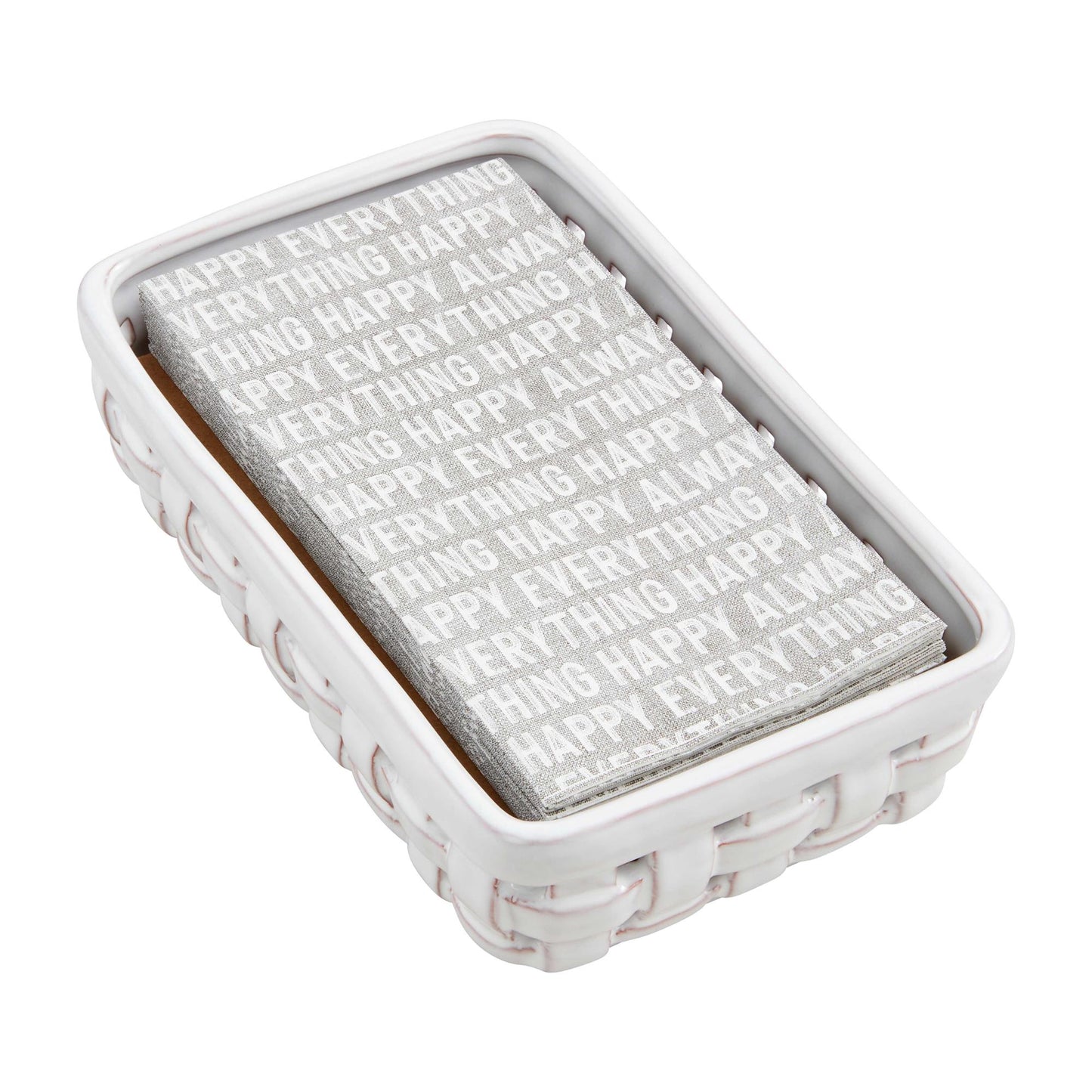 HAPPY EVERYTHING GUEST TOWEL/CADDY SET