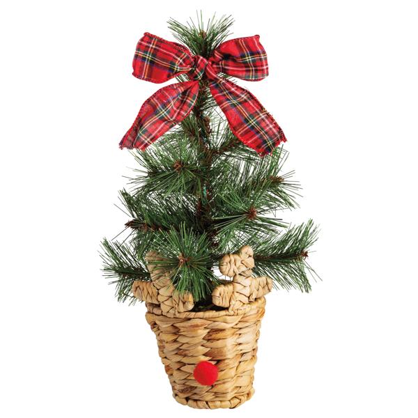 SMALL REINDEER POT MINI TREE