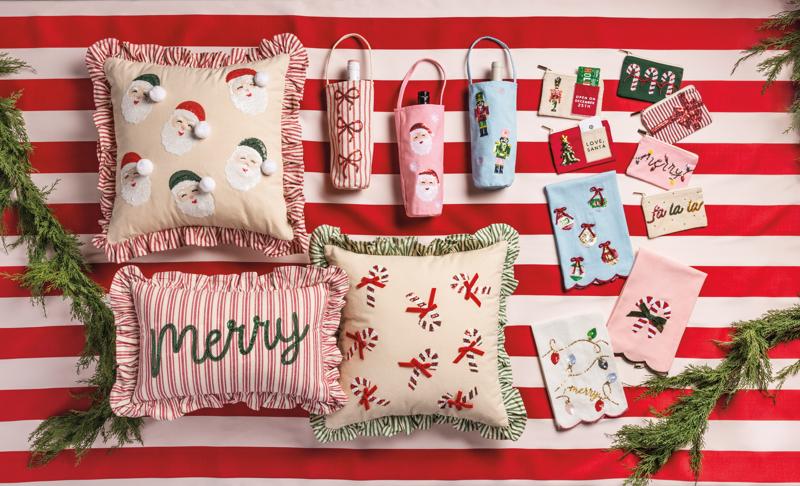 CANDY CANE SEQUIN GIFT POUCH