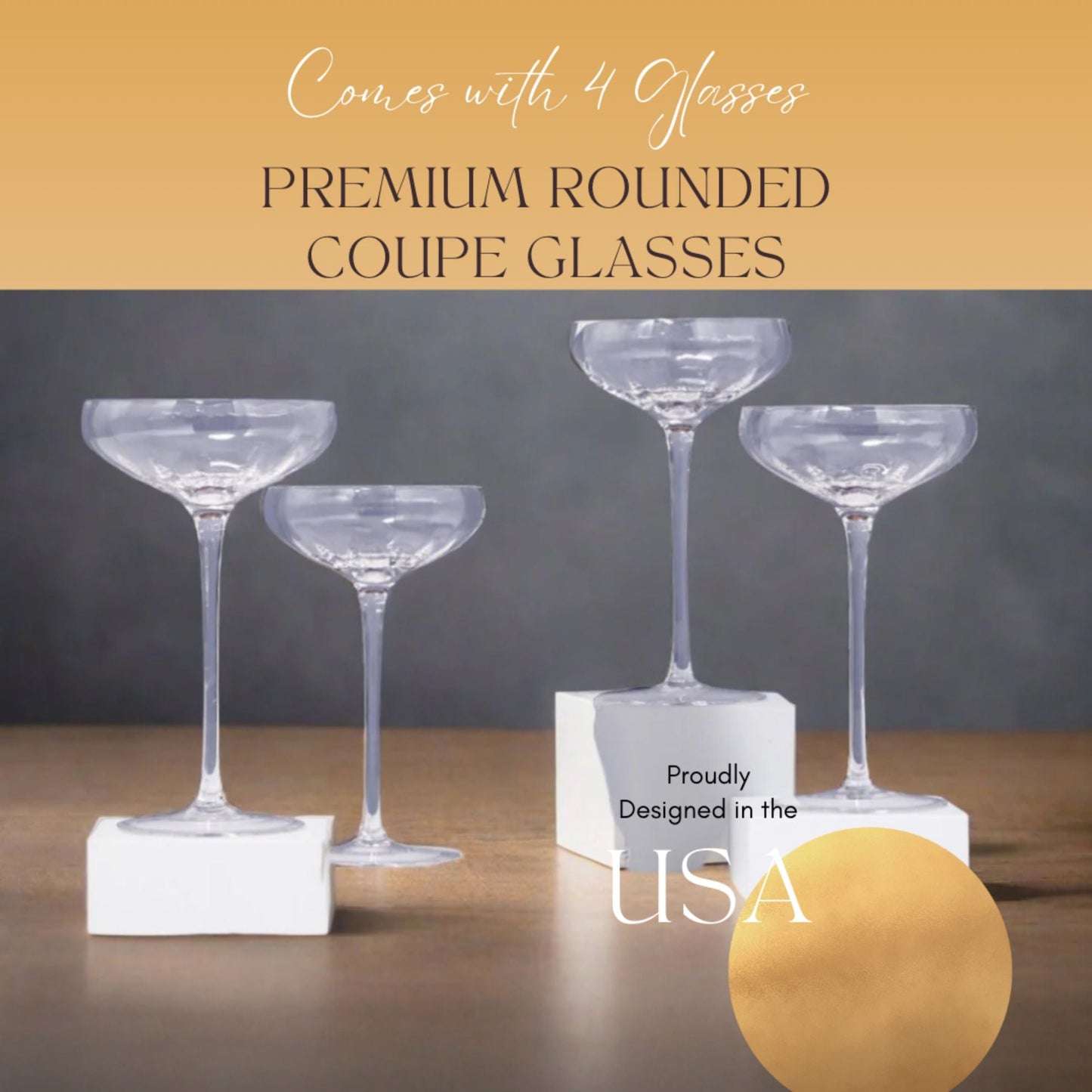 Rounded Coupe Glasses (Online Exclusive)