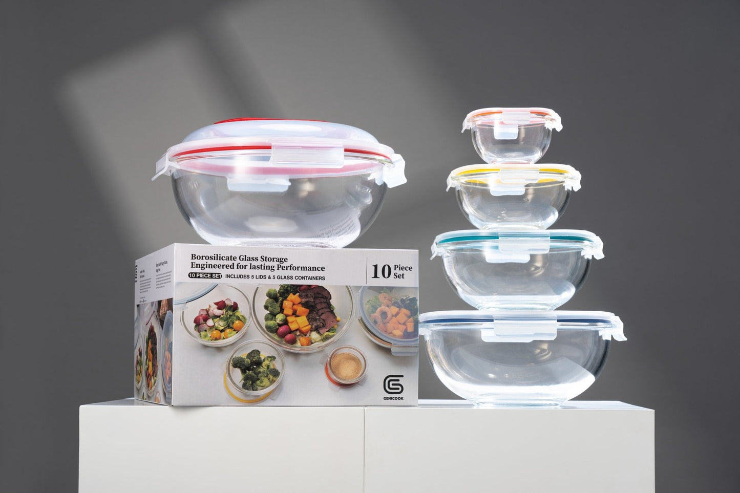 Borosilicate Glass Mixing Bowl Set (5 Bowls) (Online Exclusive)