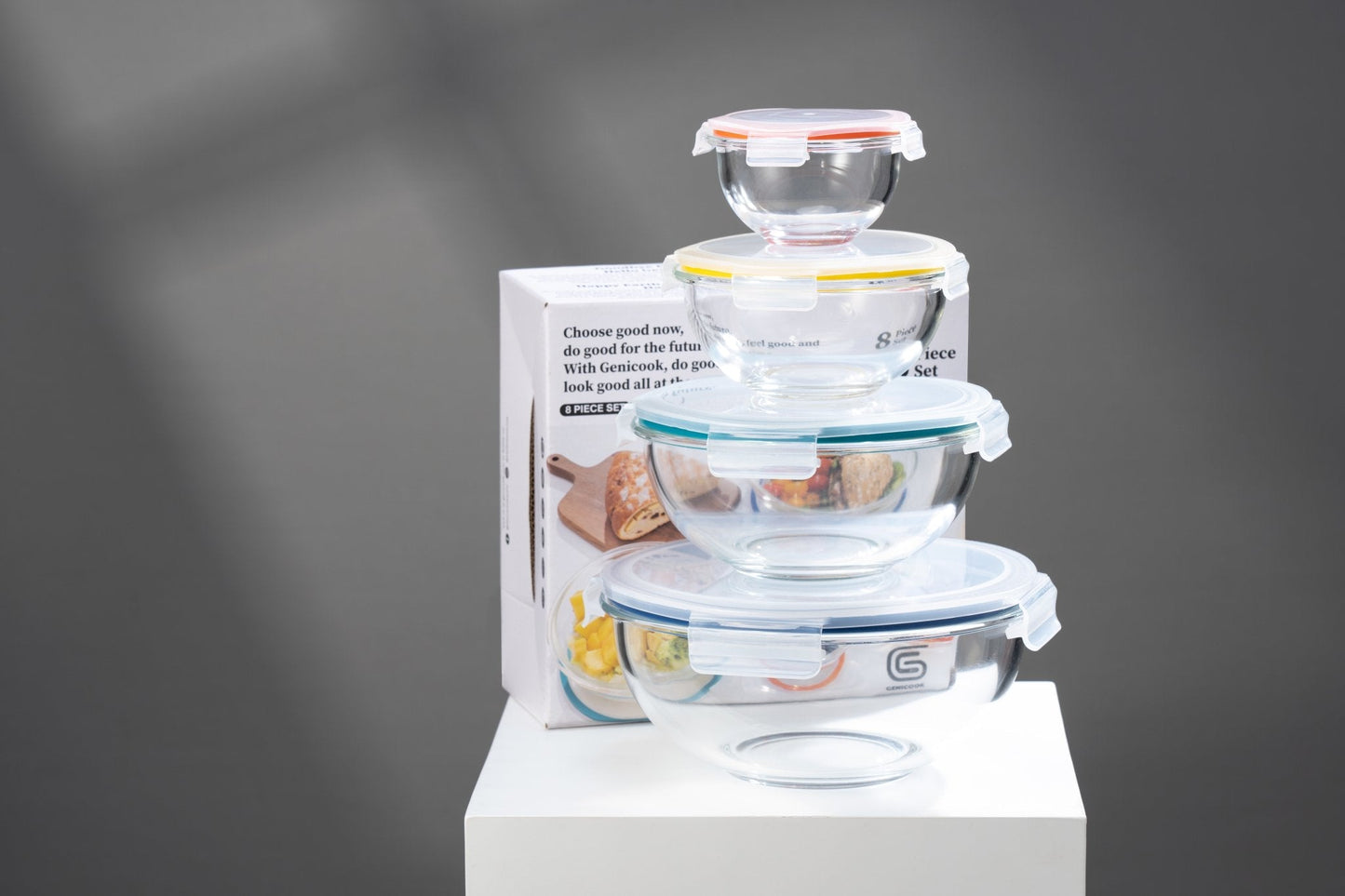 Borosilicate Glass Mixing Bowl Set (5 Bowls) (Online Exclusive)