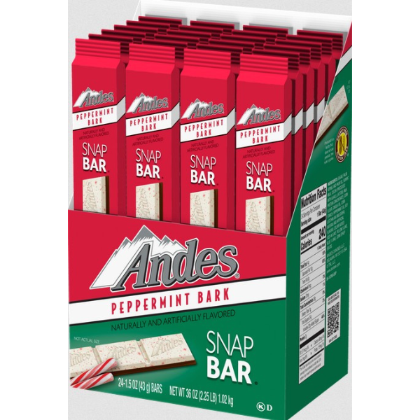 Andes Peppermint Bark Snap Bar
