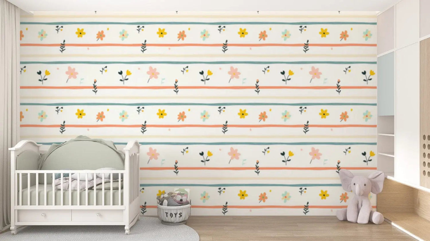 Cottage Garden Whimsy Stripe (Online Exclusive)