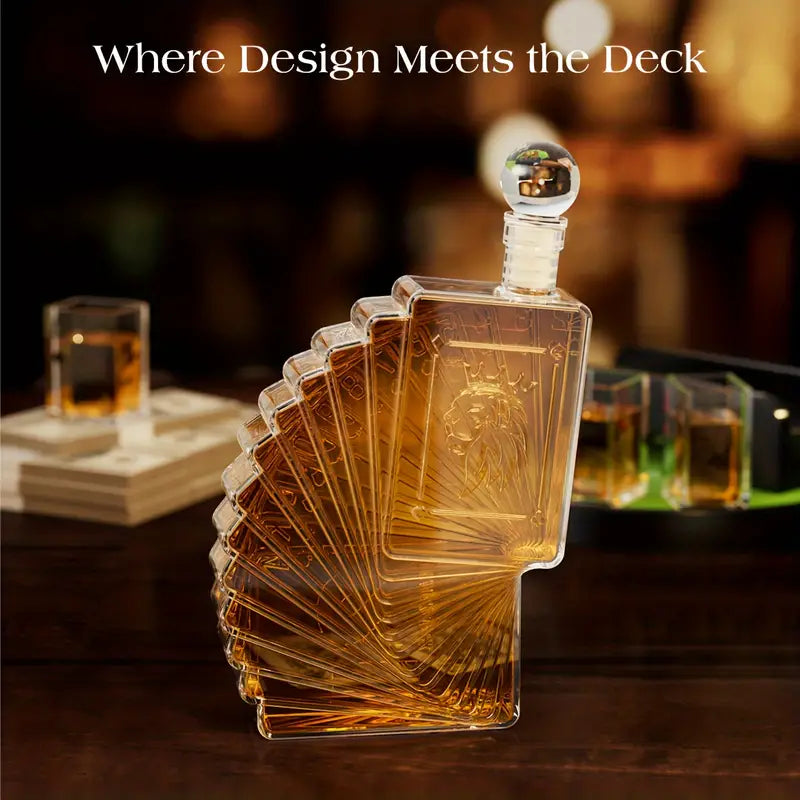 Poker Night Whiskey Decanter Set (Online Exclusive)