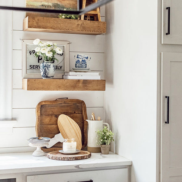 Marble and Wood Mushroom Cutting Board (Online Exclusive)