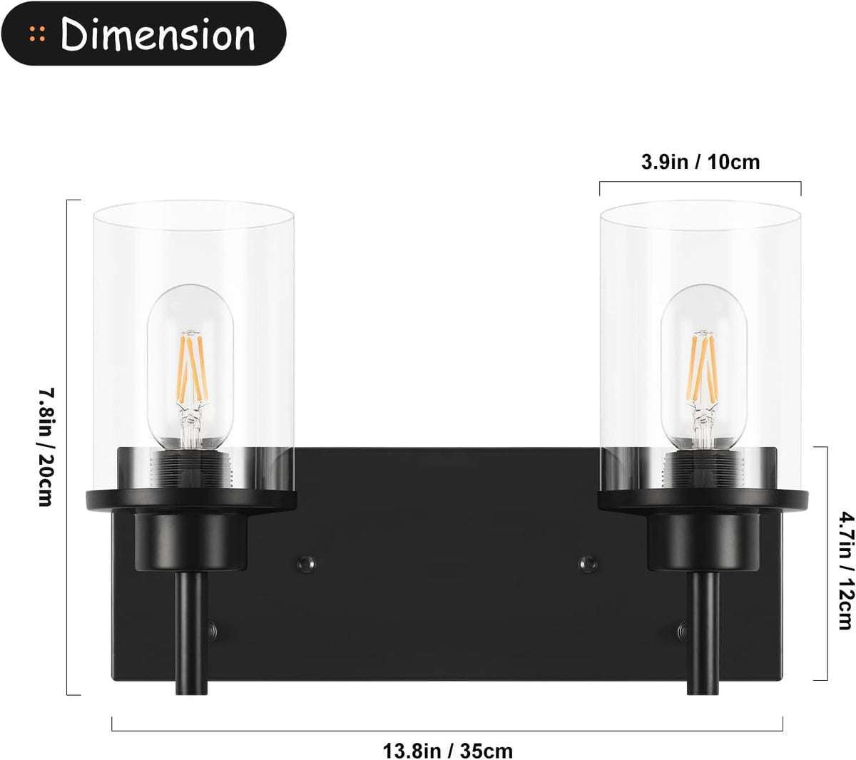 Clear Glass Shade Wall Sconce (Online Exclusive)