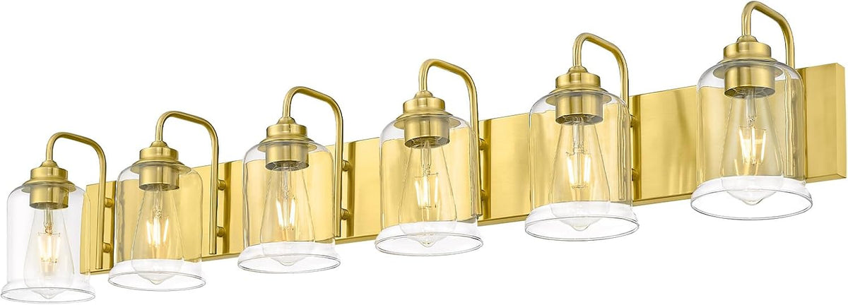 Farmhouse Glass Bathroom Vanity Light Fixture (Online Exclusive)