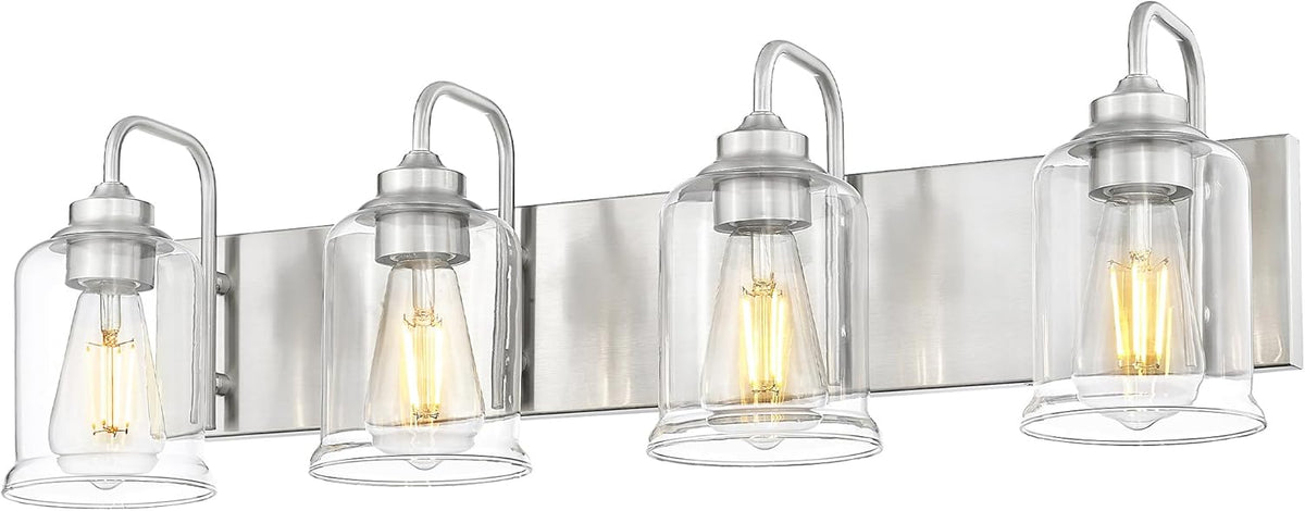 Farmhouse Glass Bathroom Vanity Light Fixture (Online Exclusive)