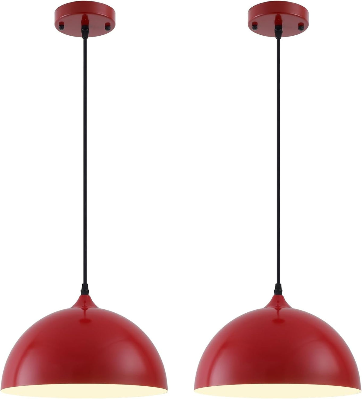 2 Farmhouse Dome Pendant Lights (Online Exclusive)