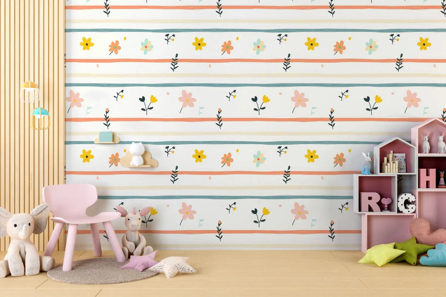Cottage Garden Whimsy Stripe (Online Exclusive)