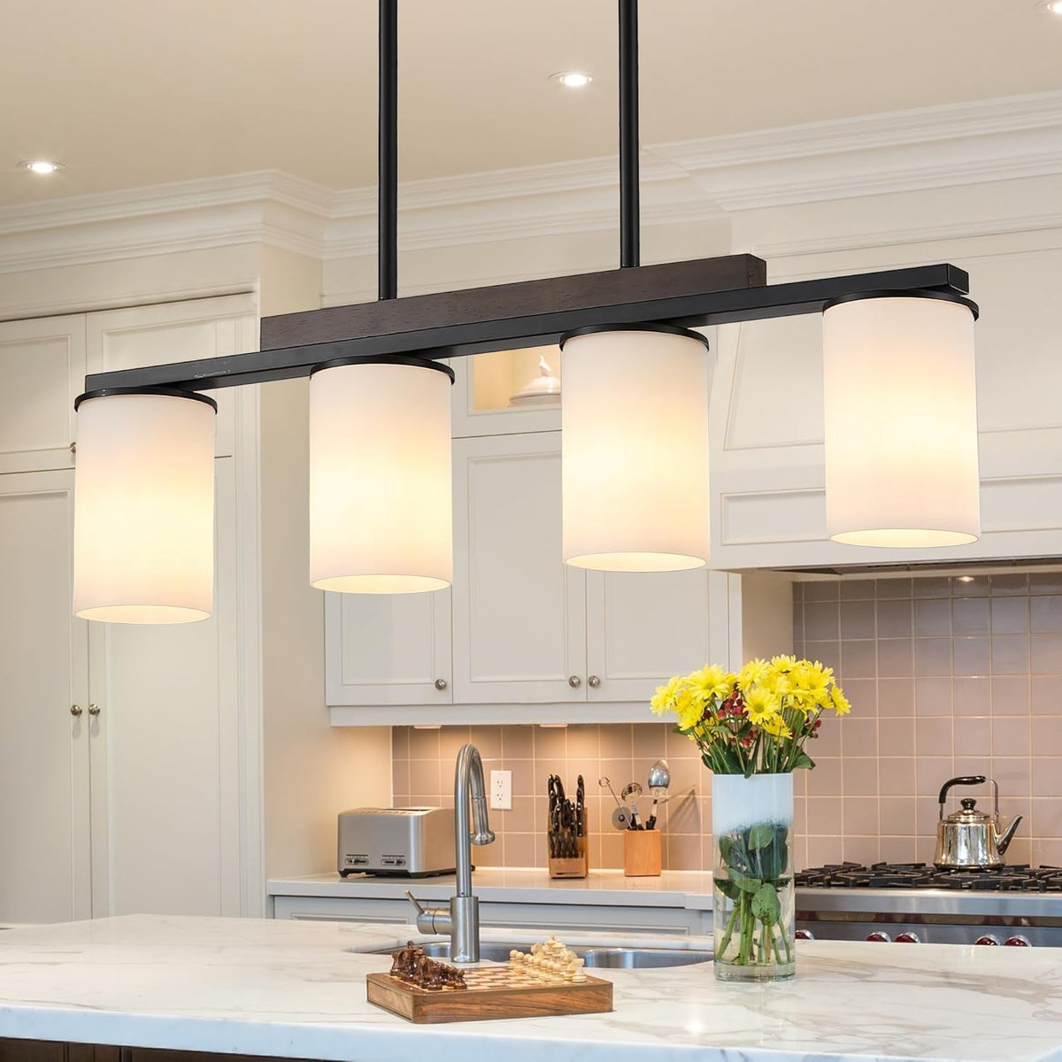 Farmhouse Black Linear Chandelier (Online Exclusive)