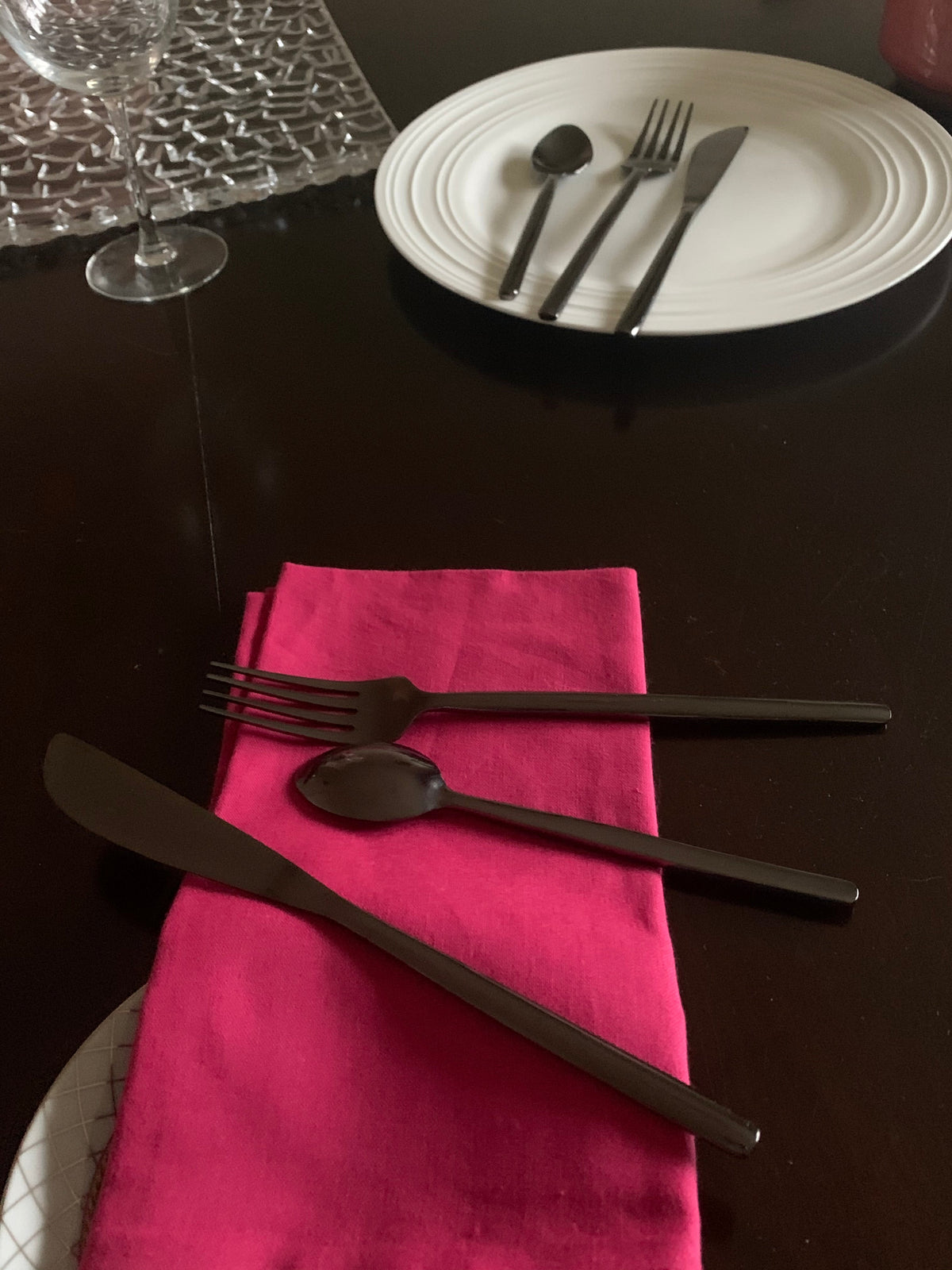 Black Stainless Steel Flatware 36 PC Set-Dinner knives, Dinner Forks, Teaspoons (Online Exclusive)