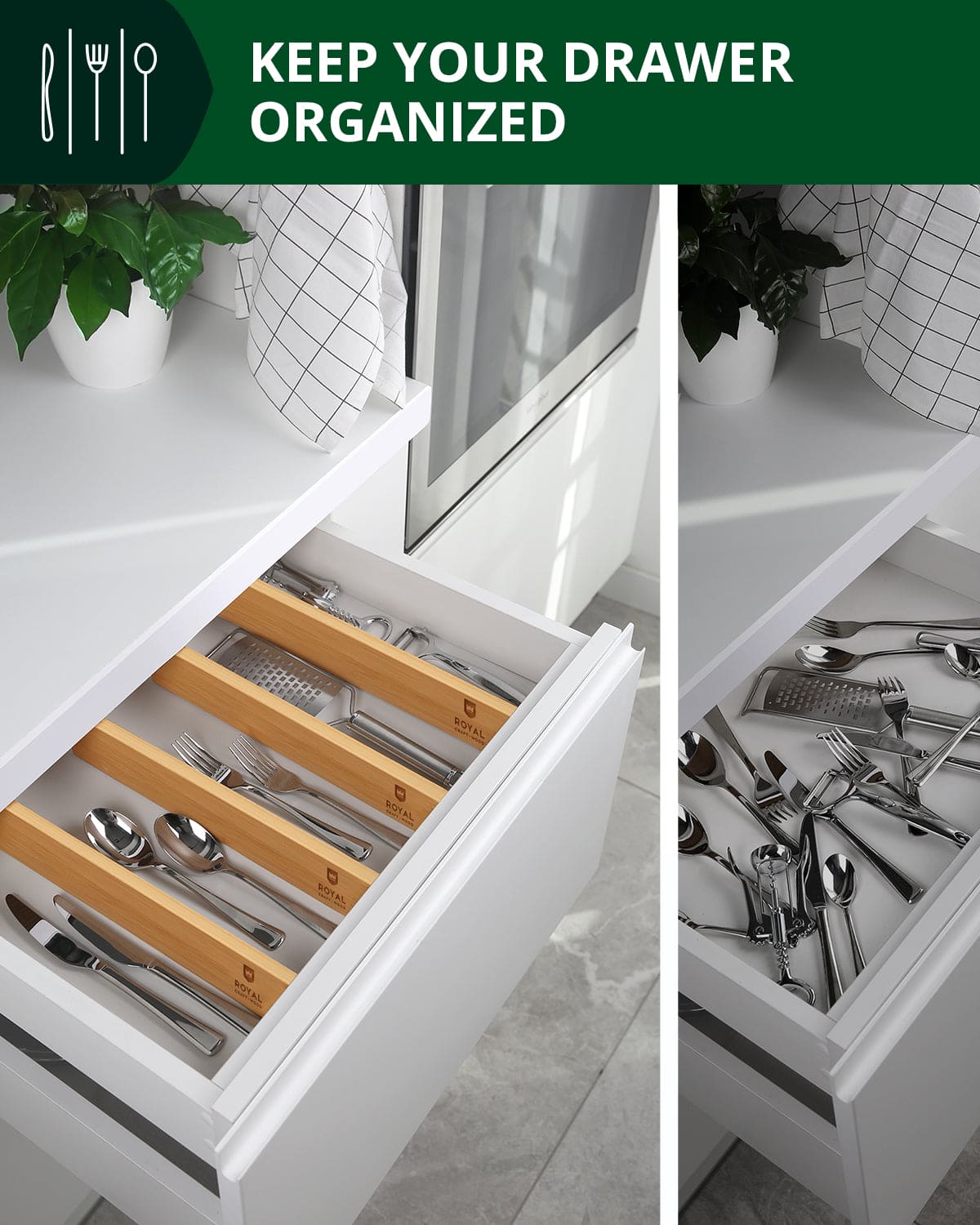 Drawer Dividers 22”, Natural (Online Exclusive)