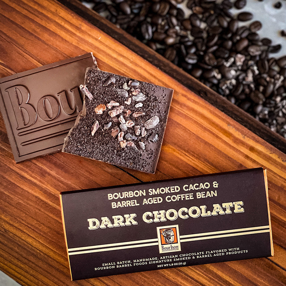 Dark Chocolate Candy Bar with Cacao Nibs
