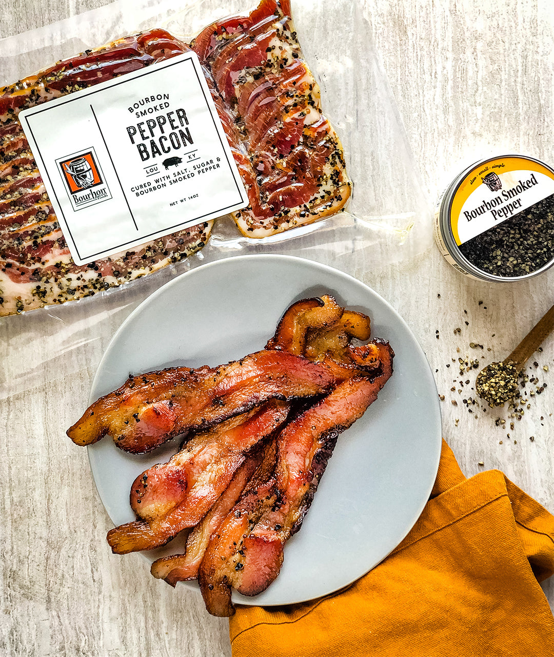 Bourbon Smoked Pepper Bacon
