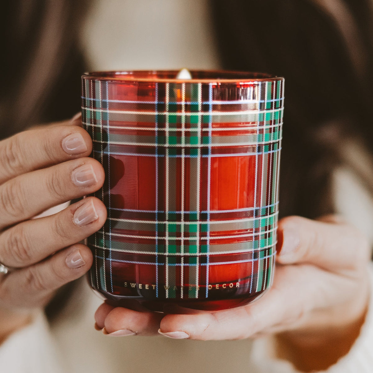 Warm and Cozy Soy Candle - Boxed Tinted Glass Jar - 12 oz (Online Exclusive