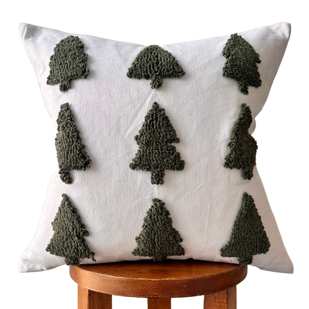 Tufted Christmas Tree Pillow Cover (Online Exclusive)