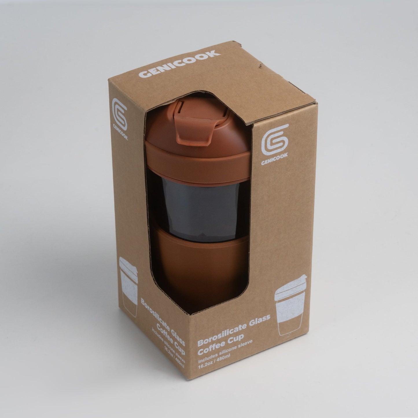 Borosilicate Glass Coffee Cup - Brown (Online Exclusive)