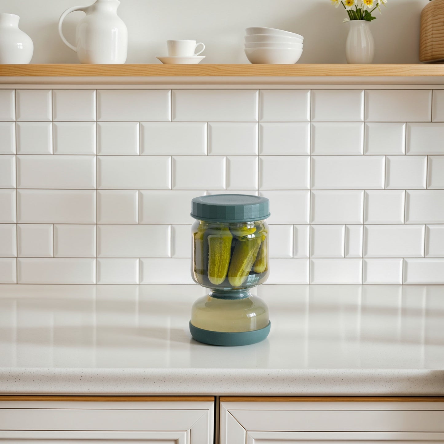 Glass Flip-Over Pickle Jar (Online Exclusive)