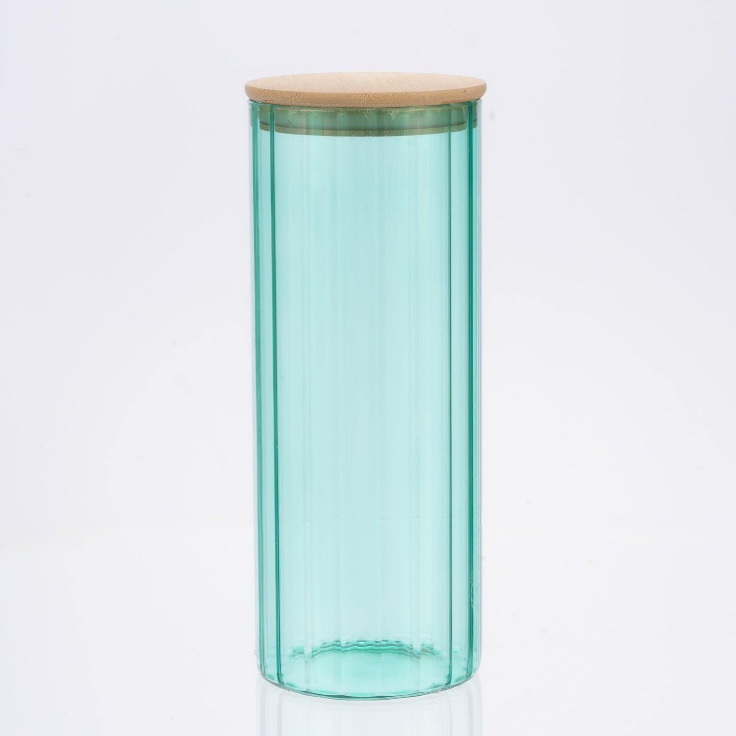 Glass Canister Set & Bamboo Lid - Diamond Blue (Online Exclusive)