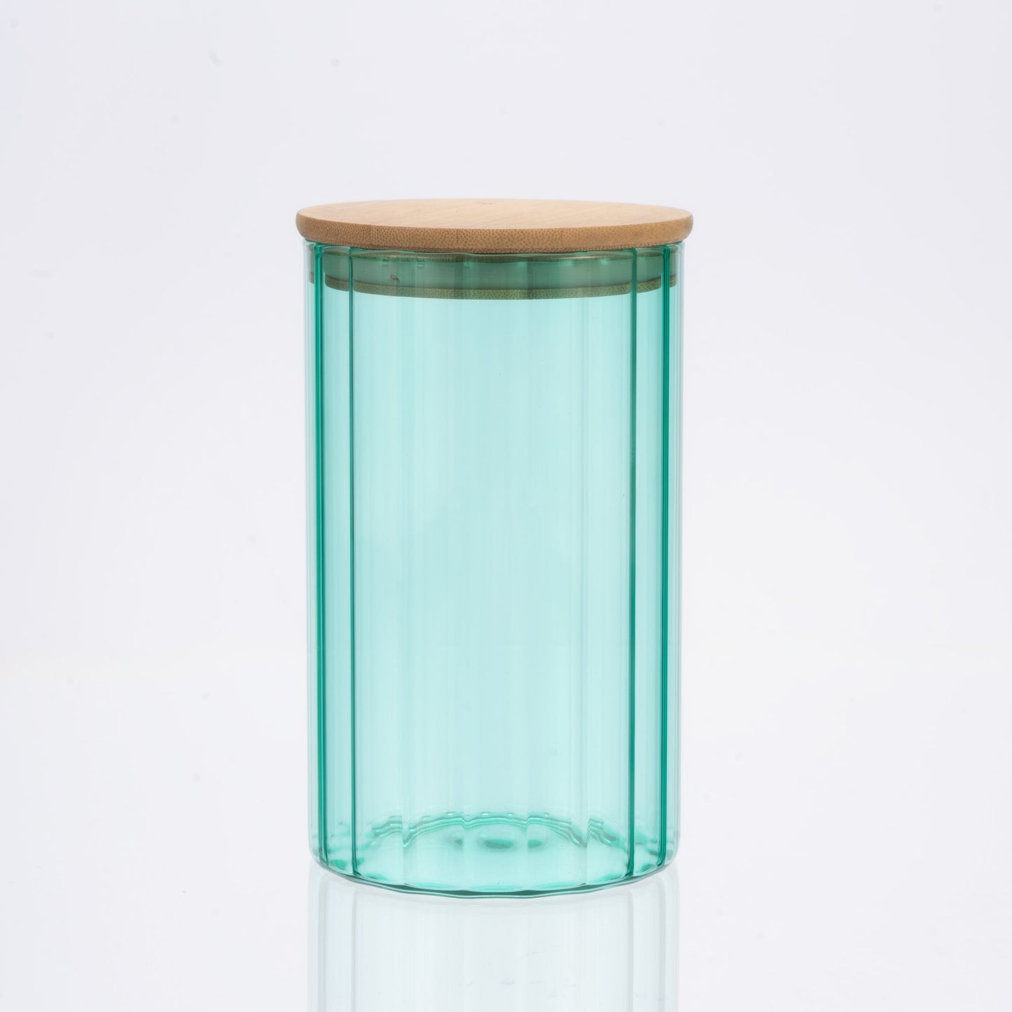 Glass Canister Set & Bamboo Lid - Diamond Blue (Online Exclusive)
