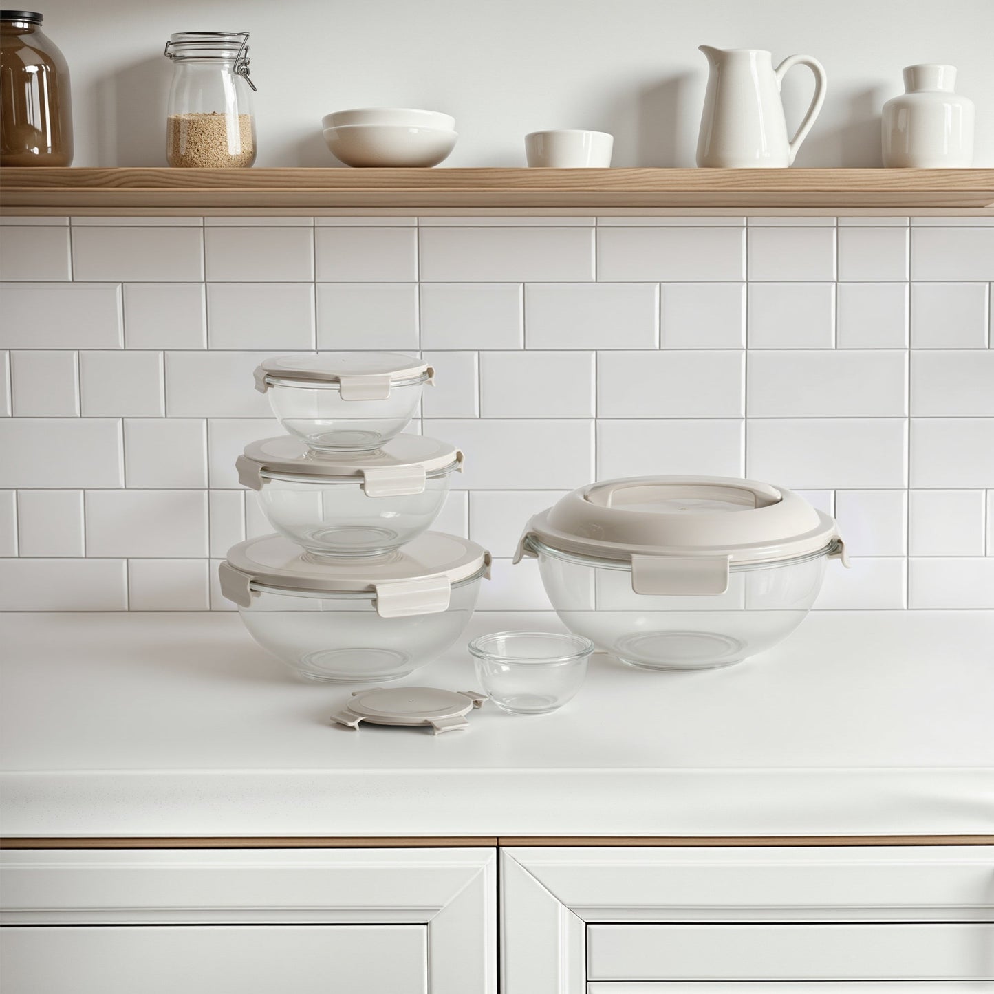 Borosilicate Glass Mixing Bowl Set (5 Bowls) (Online Exclusive)