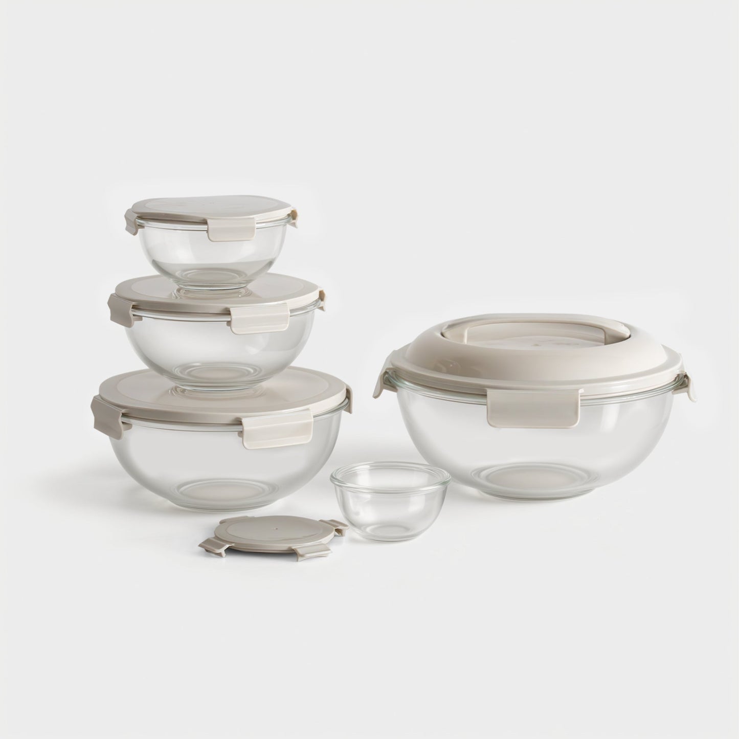 Borosilicate Glass Mixing Bowl Set (5 Bowls) (Online Exclusive)