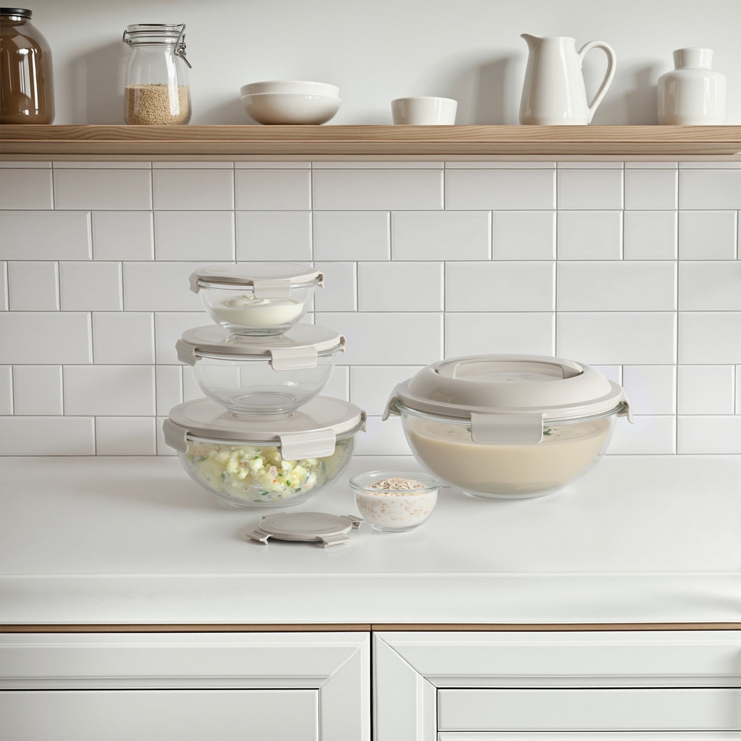 Borosilicate Glass Mixing Bowl Set (5 Bowls) (Online Exclusive)