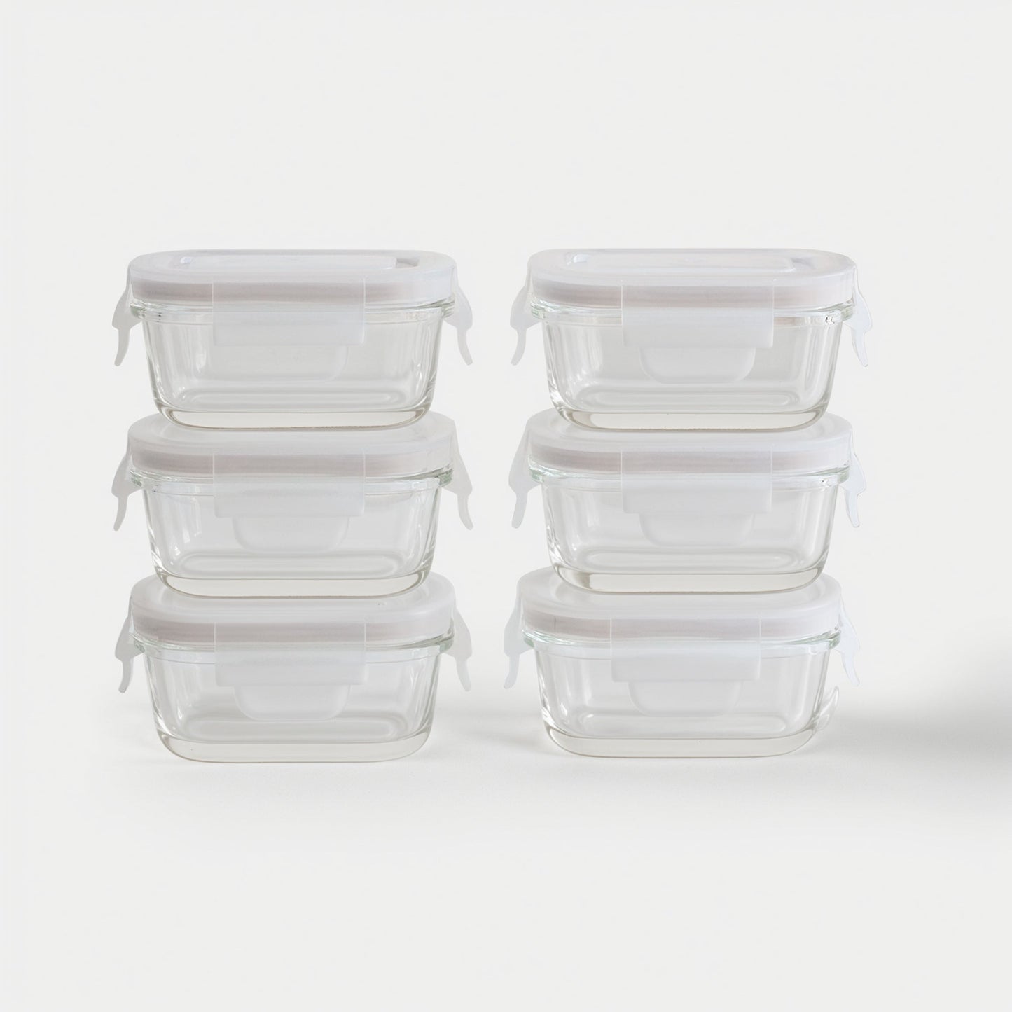 Mini Glass Container Set - Rectangular (Vanilla) (Online Exclusive)