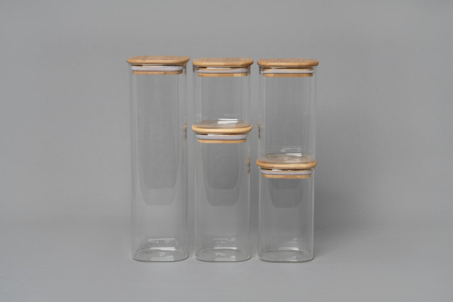 Glass Canister Set & Bamboo Lid (Online Exclusive)