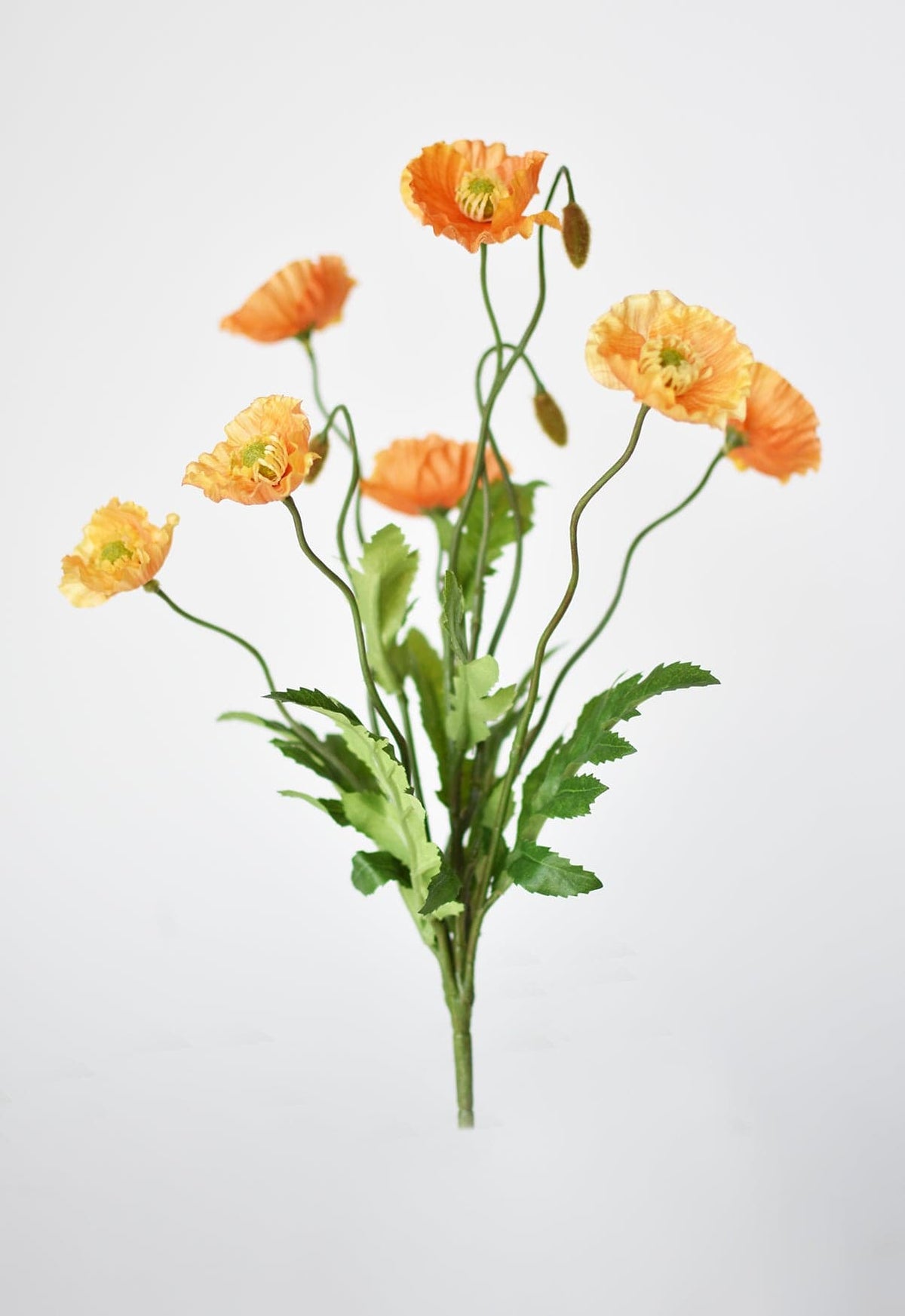 15" Faux Orange Poppy Bush (Online exclusive)